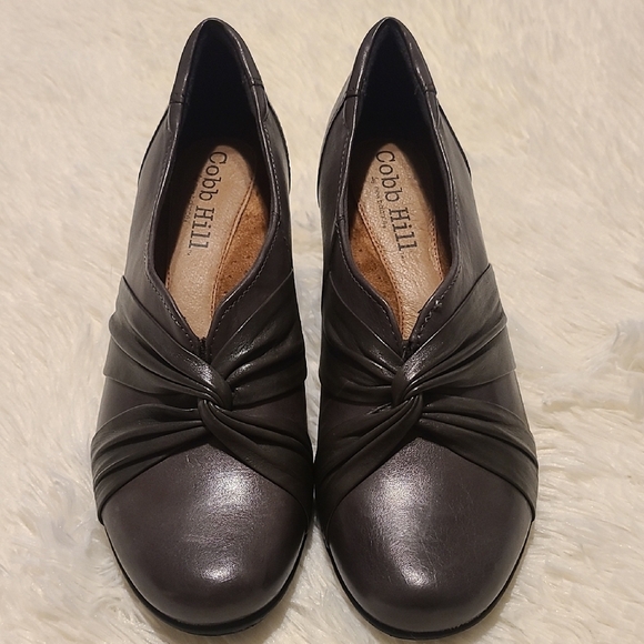 COBB HILL New Balance Elegant Gray Women's Leather 2" Heel Shoes - Size 9N - Picture 3 of 14